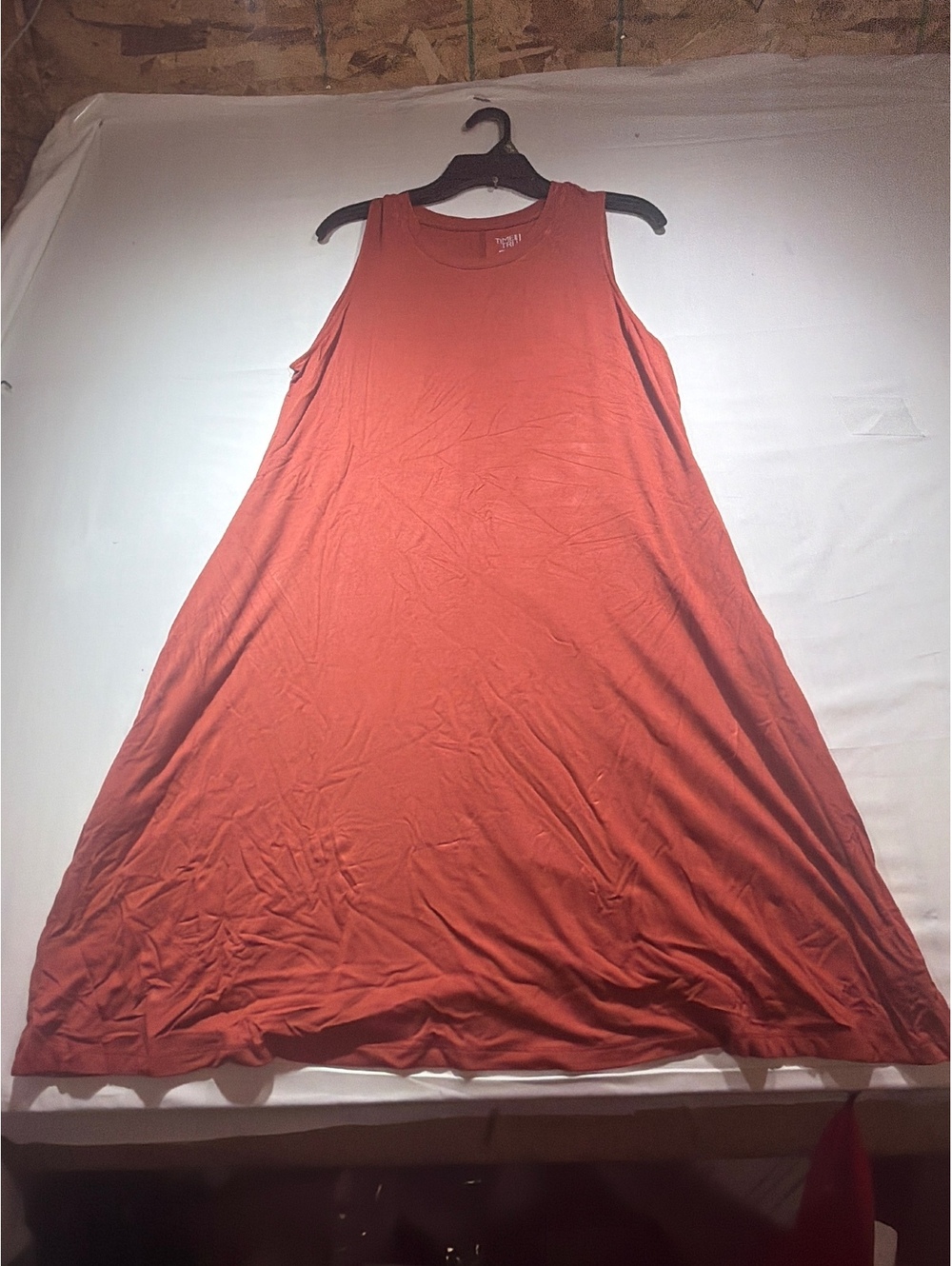 Time and Tru Rusty Bronze Sleeveless Knit Dress XL